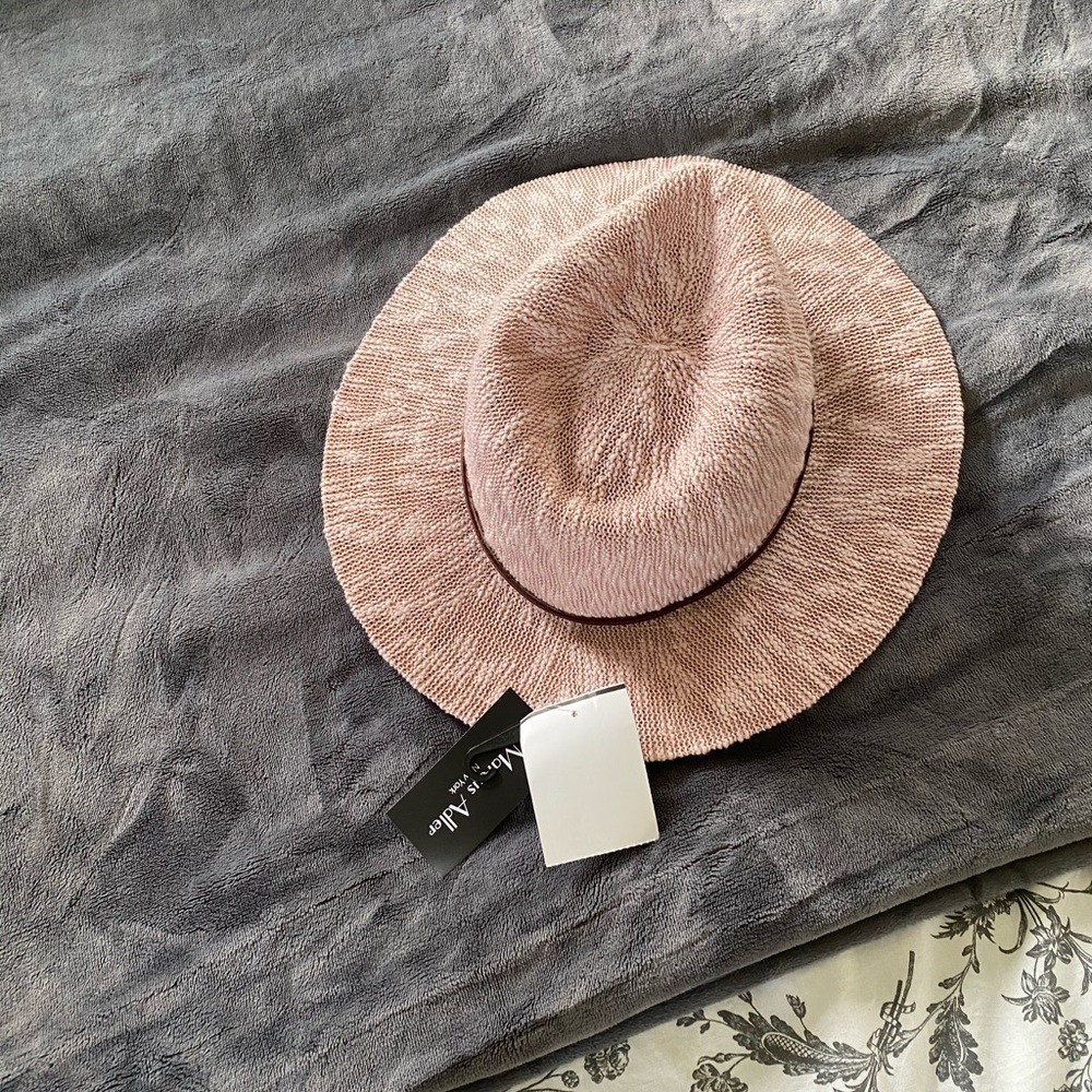 Blush pink hat